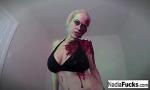 Bokep Hot Horny zombie gets her fill of cock and jizz