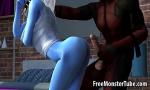 Nonton bokep HD Hot 3D babe gets licked and fucked by Deadpool