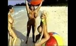 Bokep Xxx CLASSIC Big Tits Babes have fun At The Beach &lbra hot