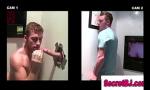 Nonton video bokep HD Gay blowjob at gloryhole for straight amateur online