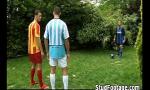 Download Video Bokep Hot soccer players having a threesome hot