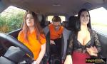 Bokep Sex Lucia threesome during her driving test 2019