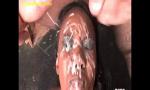 Bokep Full Covering Ebony Face in Bukkake