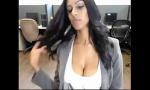 Vidio Bokep Latina with big natural tits masturbates on webcam 3gp online