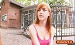 Nonton Film Bokep Picking up a Natural Redhead Teen for easy cash mp4
