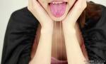 Video Bokep HD Saliva fetish A woman showing a tongue and saliva