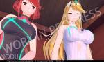 Nonton bokep HD Pyra and Mythra sexy fun hentai sex 3some (by online