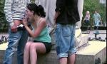 Download video Bokep HD Cute teen girl fucked by 2 guys in PUBLIC in cente 3gp