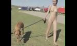 Nonton video bokep HD Naked girl with her pet dog