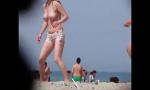 Bokep Seks playing volleyball with my topless sister on beach