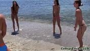 Download video Bokep HD Euro college nymphos drilled at the beach mp4