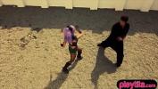 Film Bokep Alina Li in fishnets and boots gets the D outdoors mp4