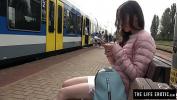 Bokep Hot Gorgeous girl playing with her pussy in public