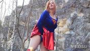 Video Bokep Busty SuperWoman Cosplay outdoor playing and striptease then play with her huge natural boobs and running terbaik