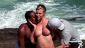 Film Bokep Big Fat White Dick and His Best Friend Black Guy with a BBC fucks Pornstar Tarra White on the Rocks in public hard and anal terbaru