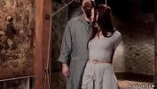 Bokep Full Hot gagged brunette slave Mandy Muse in standing crotch rope bondage gets stripped of by master Sgt Major and then fucked with dick on a stick