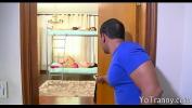 Nonton video bokep HD Stunning busty shemale Bruna Castro gets drilled in her asshole on double deck bed hot