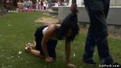Xxx Bokep Hot brunette Spanish slut Pamela Sanchez made to crawl in public outdoor then dragged to crowded shop where got mouth and pussy fucked by big dick gratis