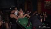 Bokep Online Dude with big dick fucked blonde from behind in pool bar while crowd cheering