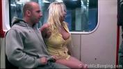 Bokep Xxx Stella Fox PUBLIC sex gang bang threesome at a subway train 3gp online